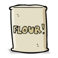 cartoon bag of flour N16