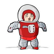 cartoon space man N25