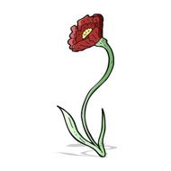 cartoon flower N237