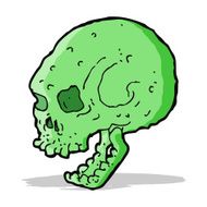 cartoon spooky skull N75