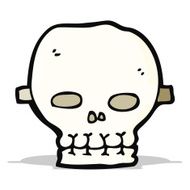 cartoon spooky skull mask N8