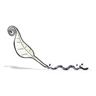 cartoon feather quill N4