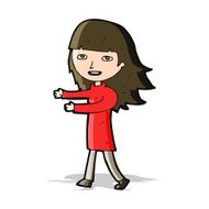 cartoon happy girl N49