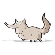 cartoon little wolf N50