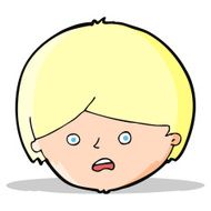 cartoon unhappy boy N22