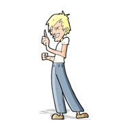 cartoon angry man arguing N5