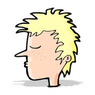 cartoon male face N8