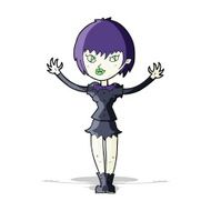 Cartoon Vampire Girl N104