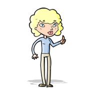 cartoon woman giving thumbs up symbol N24