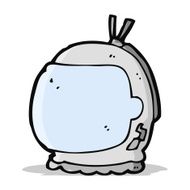 cartoon astronaut helmet N16