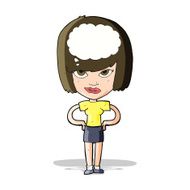 cartoon woman thinking N21