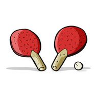 cartoon table tennis bats N4