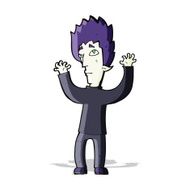 cartoon vampire giving up N4