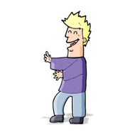 cartoon laughing man N19