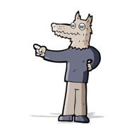 cartoon pointing wolf man N2