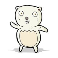 Cartoon Polar Bear Cub N24