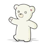 Cartoon Polar Bear Cub N25