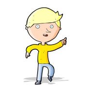 cartoon happy pointing N4