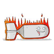 cartoon falling bomb N4