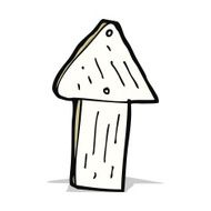 cartoon wood arrow symbol N3