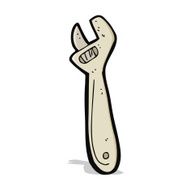cartoon adjustable spanner N12