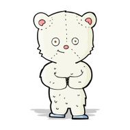 cartoon teddy polar bear cub N4