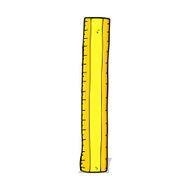 cartoon wooden ruler N7