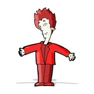 cartoon happy vampire N17