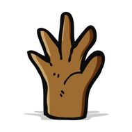 cartoon hand symbol N21