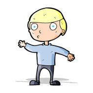 cartoon waving man N40