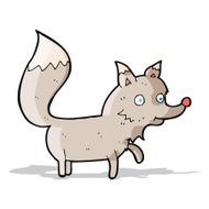cartoon wolf cub N7