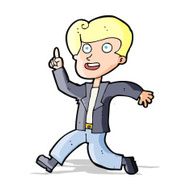 cartoon man with great idea N22