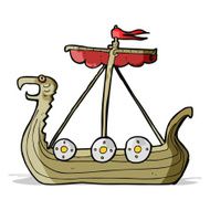 Cartoon Viking Ship N18