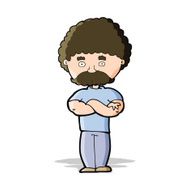 cartoon dad with folded arms N5