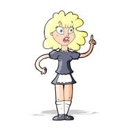 cartoon worried maid N4