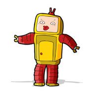 Funny Cartoon Robot N26