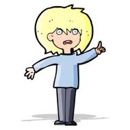 cartoon woman asking question N66
