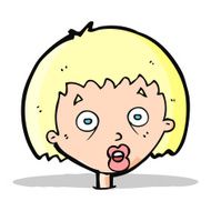 cartoon shocked woman N42