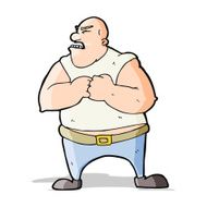 cartoon violent man N10