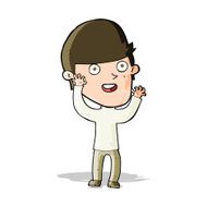 cartoon happy man N201