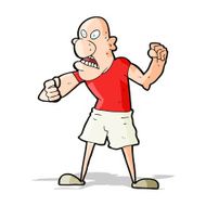 cartoon violent man N11