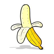 cartoon peeled banana N2