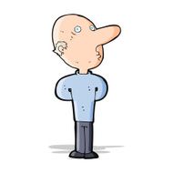 cartoon balding man N8