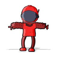 Cartoon Astronaut N68