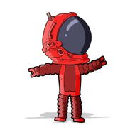 Cartoon Astronaut N69