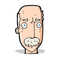cartoon annoyed old man N28