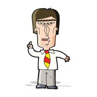 cartoon grumpy boss N5
