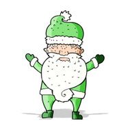 cartoon grumpy santa N5