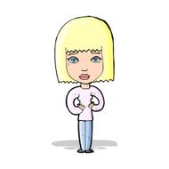 cartoon woman indicating self N3
