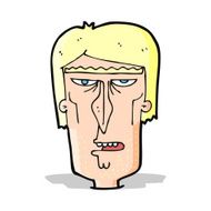 cartoon angry face N12